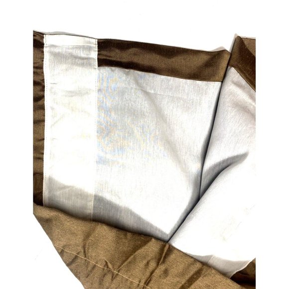 Vintage Set 12 Curtains Drapes Brown JC Penney Brown Long Rare Window Treatments - Picture 6 of 8